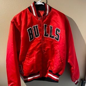 90’s Chicago Bulls Starter NBA Satin Jacket.